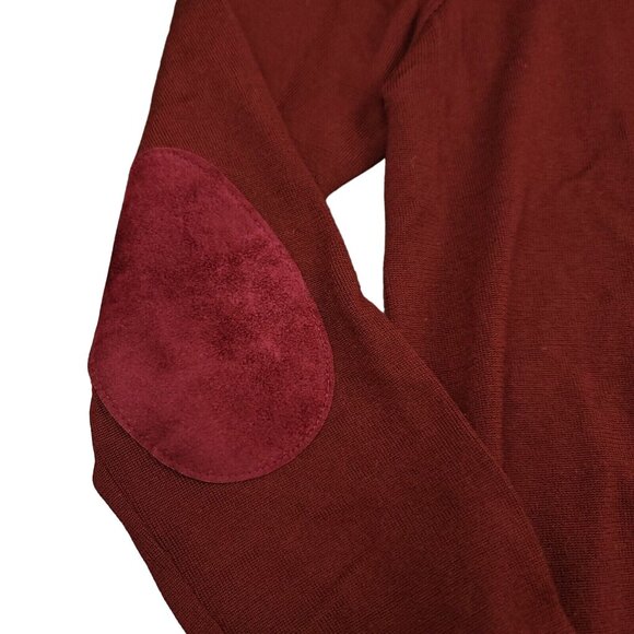 Sandro‎ Paris Womens Maroon Soft Wool Crewneck Slim Fit Sweater M Designer - Picture 5 of 16